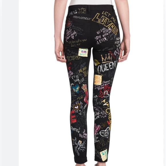 Dolce & Gabbana Graffiti Audrey Jeans - Picture 3 of 12